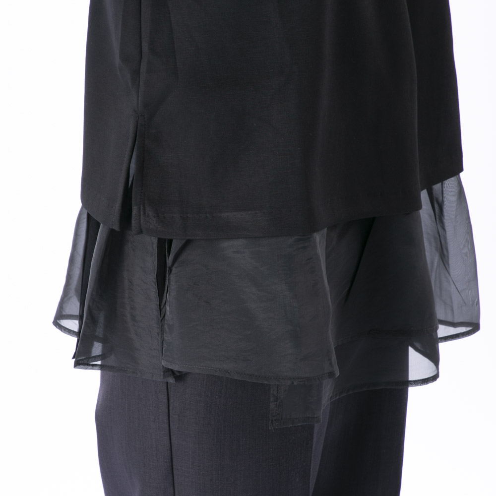 バントロア vingtrois レディーストップス シアーレイヤードベストプルオーバー 922-23100【FITHOUSE ONLINE SHOP】