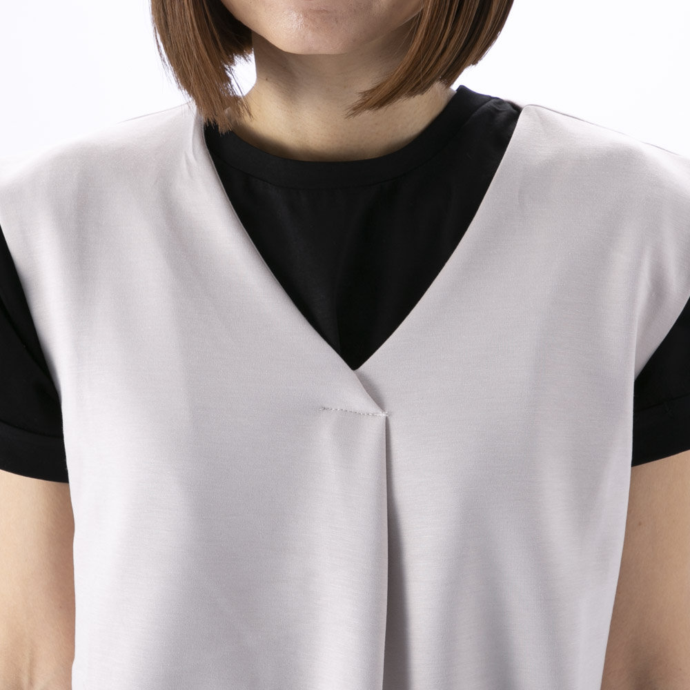 バントロア vingtrois レディーストップス シアーレイヤードベストプルオーバー 922-23100【FITHOUSE ONLINE SHOP】