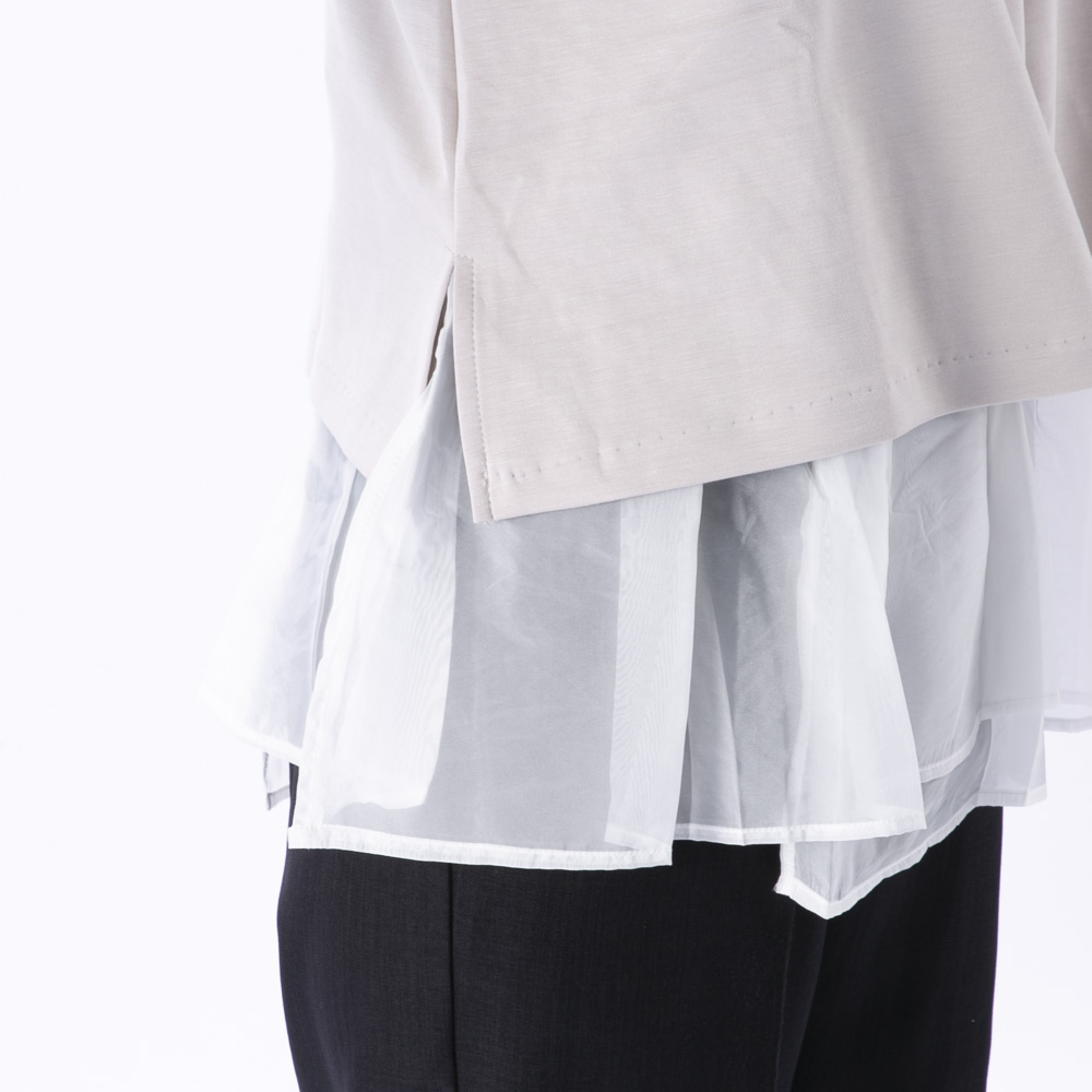 バントロア vingtrois レディーストップス シアーレイヤードベストプルオーバー 922-23100【FITHOUSE ONLINE SHOP】