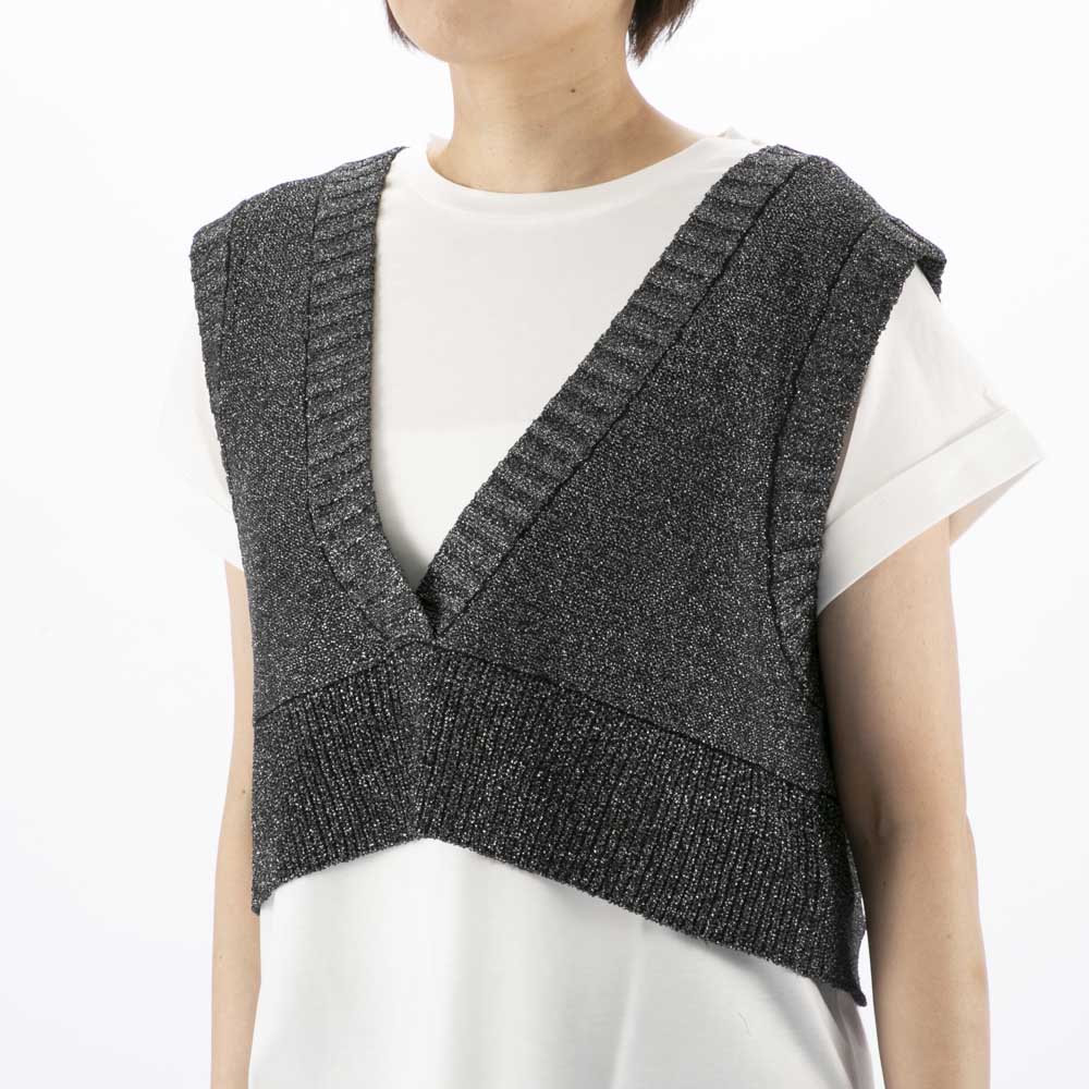 バントロア vingtrois グリッターニットベスチェ 986-13110【FITHOUSE ONLINE SHOP】