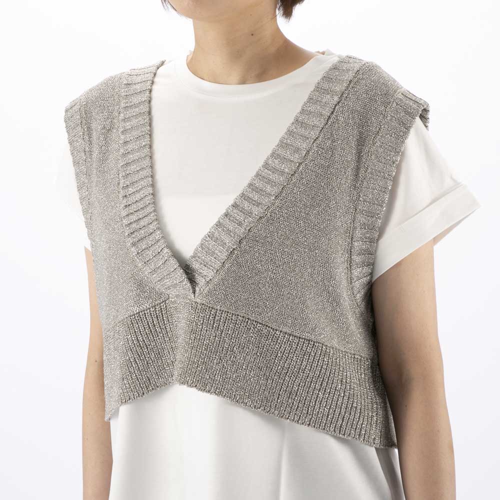 バントロア vingtrois グリッターニットベスチェ 986-13110【FITHOUSE ONLINE SHOP】