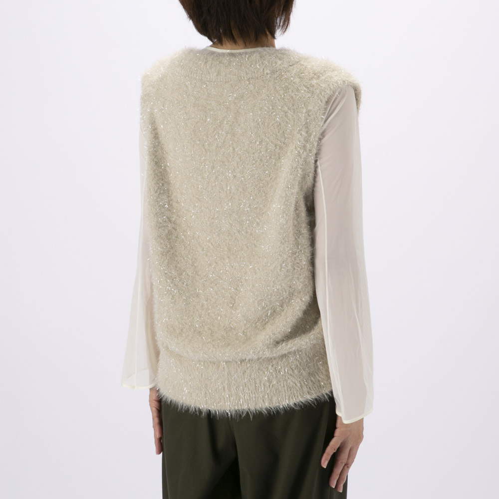 バントロア vingtrois ソフトラメシャギーベスト 986-14004【FITHOUSE ONLINE SHOP】