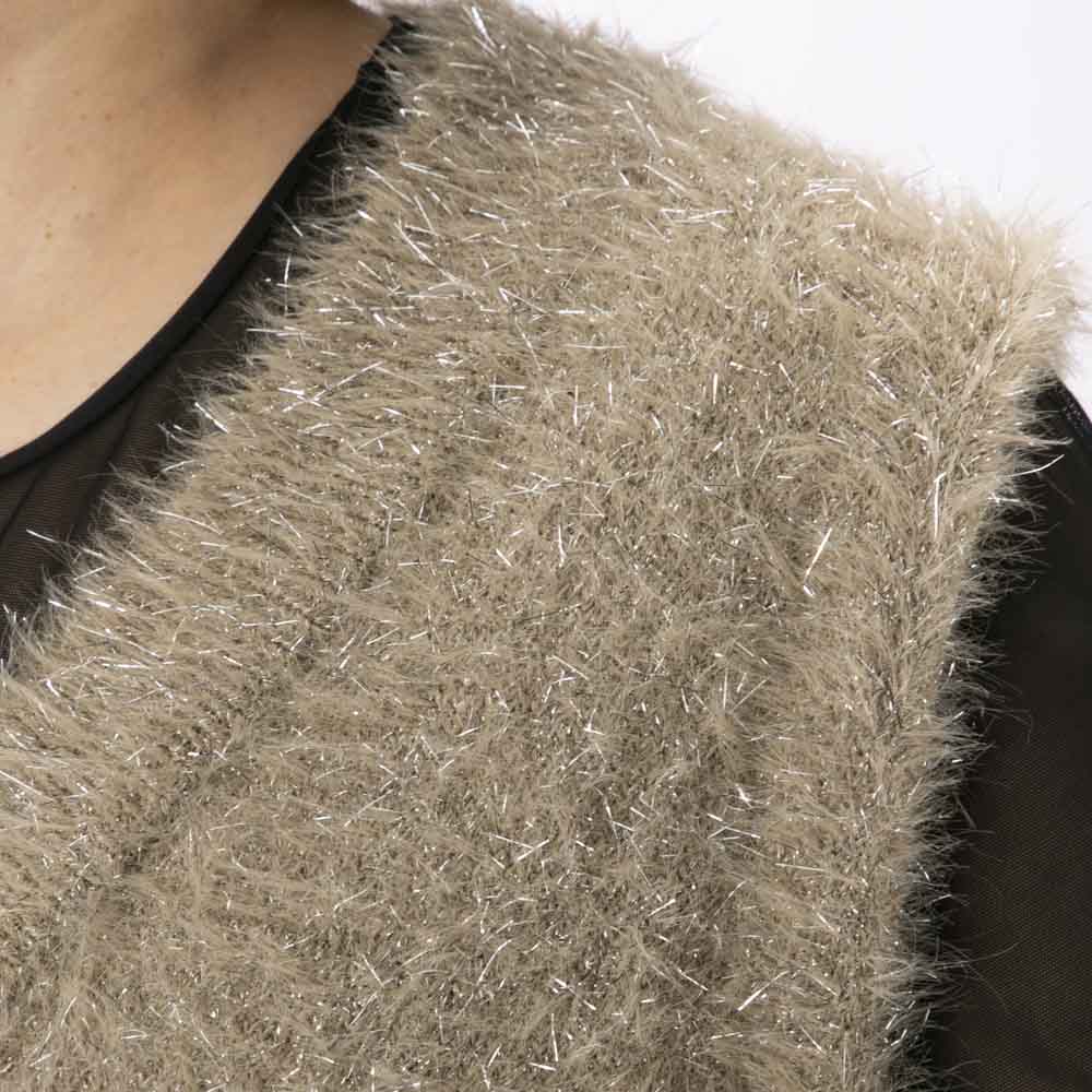 バントロア vingtrois ソフトラメシャギーベスト 986-14004【FITHOUSE ONLINE SHOP】