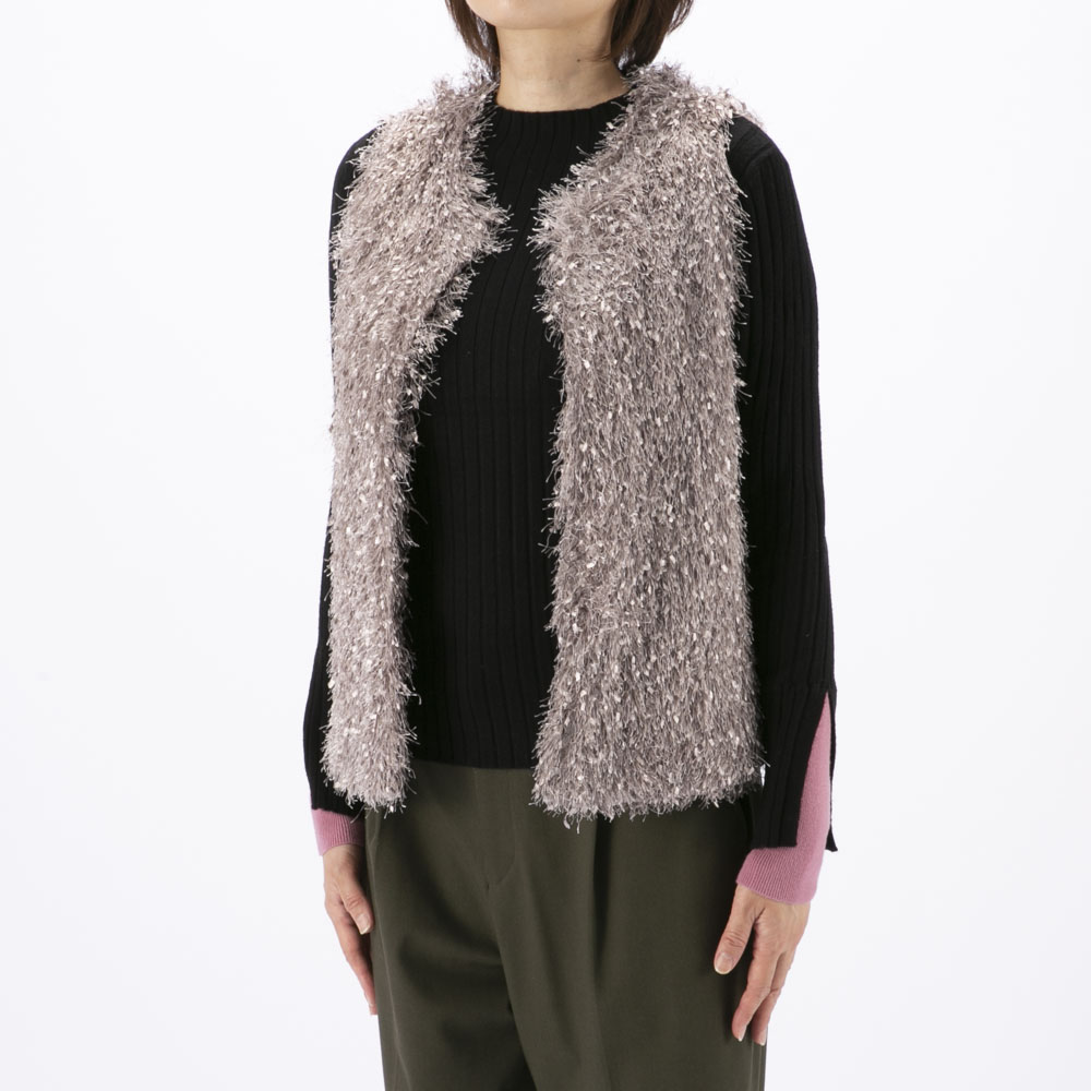 バントロア vingtrois ファンシーヤーンベスト 293-34213【FITHOUSE ONLINE SHOP】