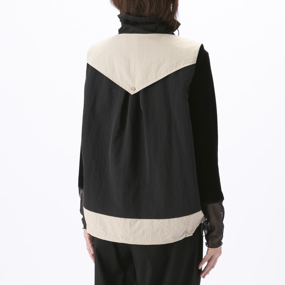 バントロア vingtrois ボリュームネック配色デザインベスト 922-34212【FITHOUSE ONLINE SHOP】