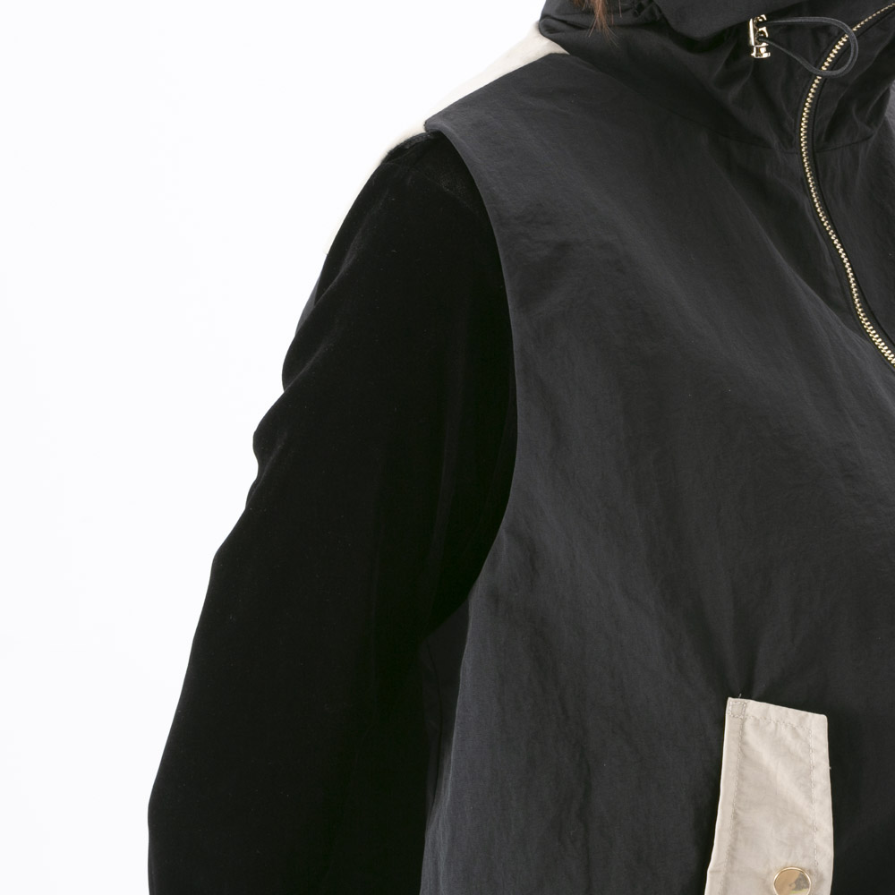 バントロア vingtrois ボリュームネック配色デザインベスト 922-34212【FITHOUSE ONLINE SHOP】