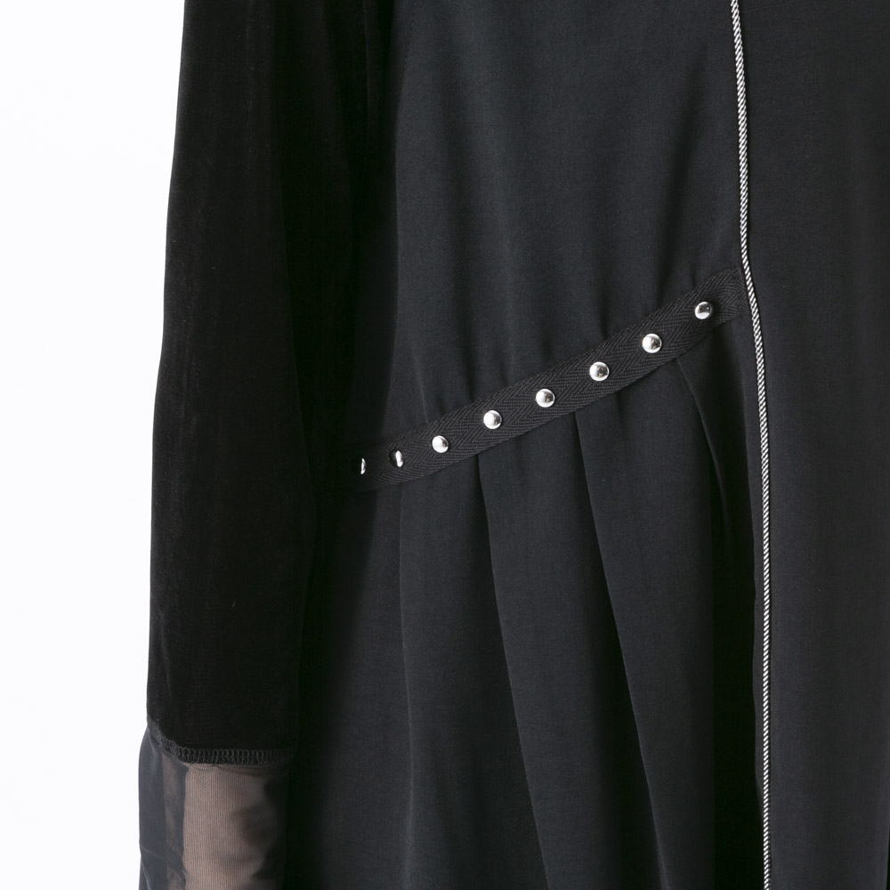 ノアジェ NOA-GE スタッズ付き ロングベスト 127-5501-3903/79【FITHOUSE ONLINE SHOP】