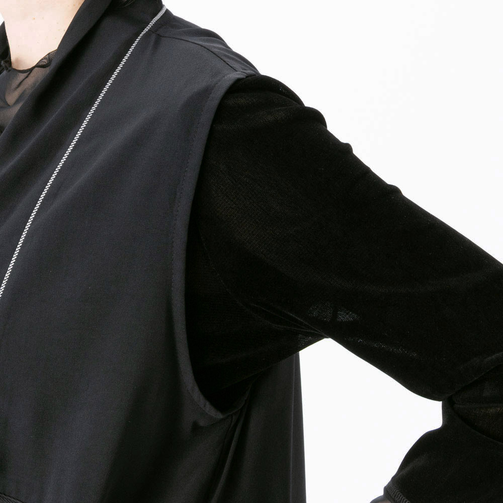 ノアジェ NOA-GE スタッズ付き ロングベスト 127-5501-3903/79【FITHOUSE ONLINE SHOP】