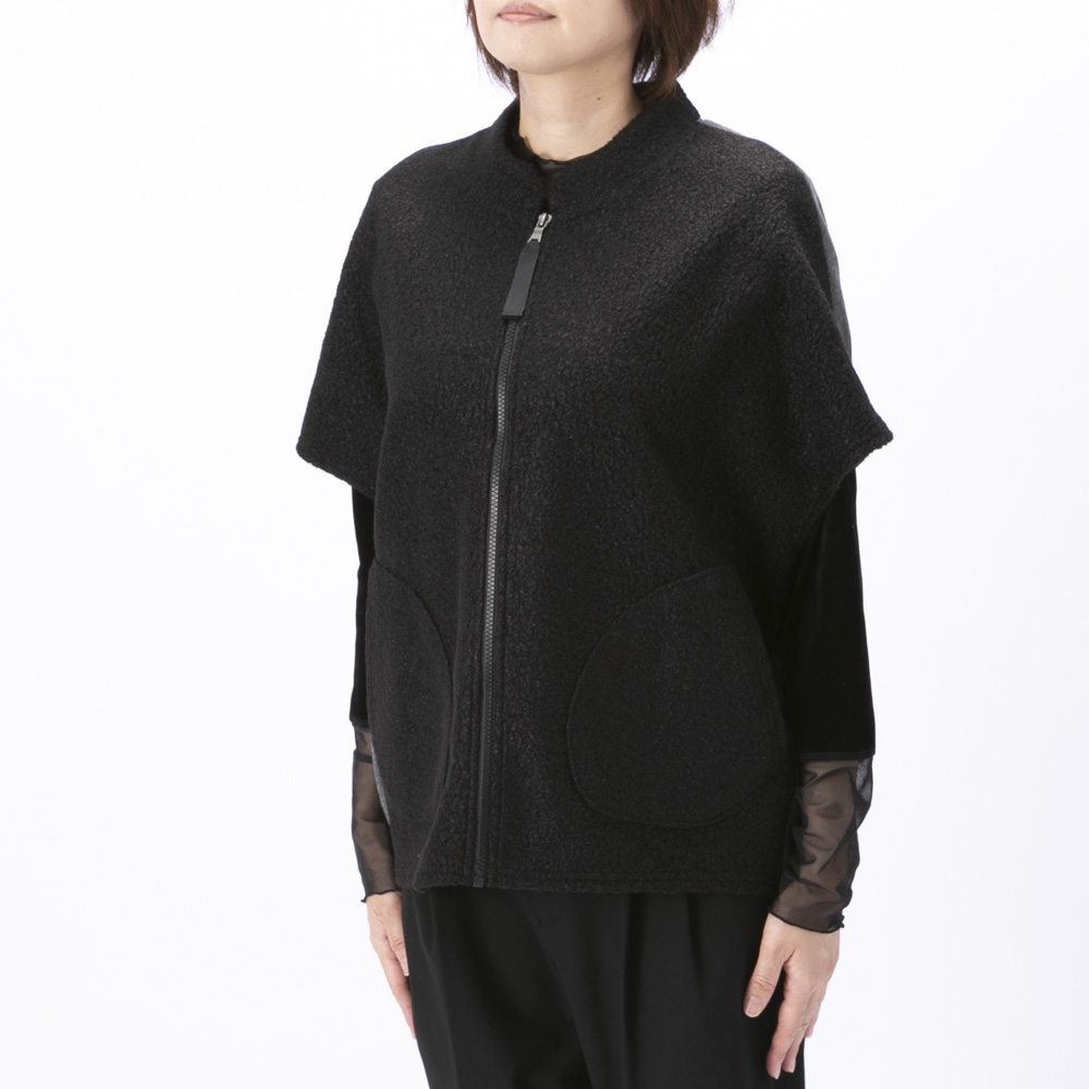ノアジェ NOA-GE レディーストップス ボア使いベスト 127-5501-9564/79【FITHOUSE ONLINE SHOP】