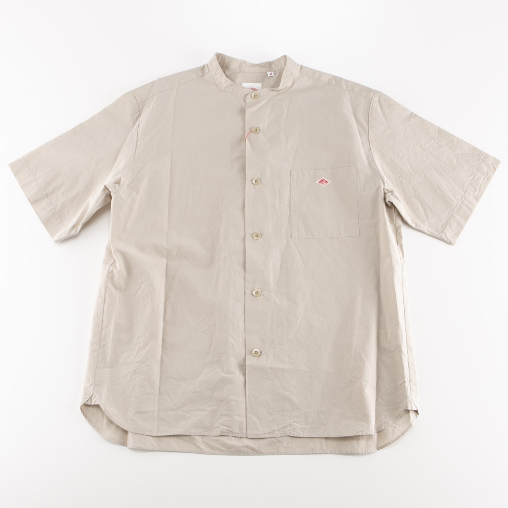 ダントン DANTON メンズトップス COTTON LINEN BAND COLLAR SHIRT S/S JD-3788 SCL【FITHOUSE ONLINE SHOP】