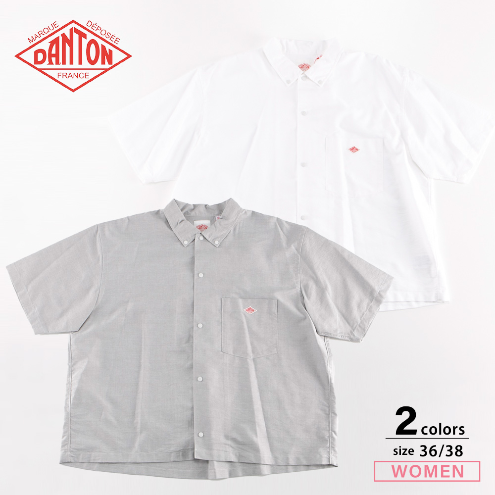 ダントン DANTON レディーストップス COOLMAX OXFORD B.D SHORT SLEEVE SHIRT #DT-B0117 CMX【FITHOUSE ONLINE SHOP】