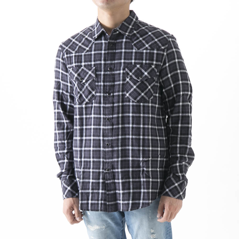 ディーゼル DIESEL メンズトップス S-EAST-LONG-CHK-B CAMICIA A02686/0PBAV【FITHOUSE ONLINE SHOP】