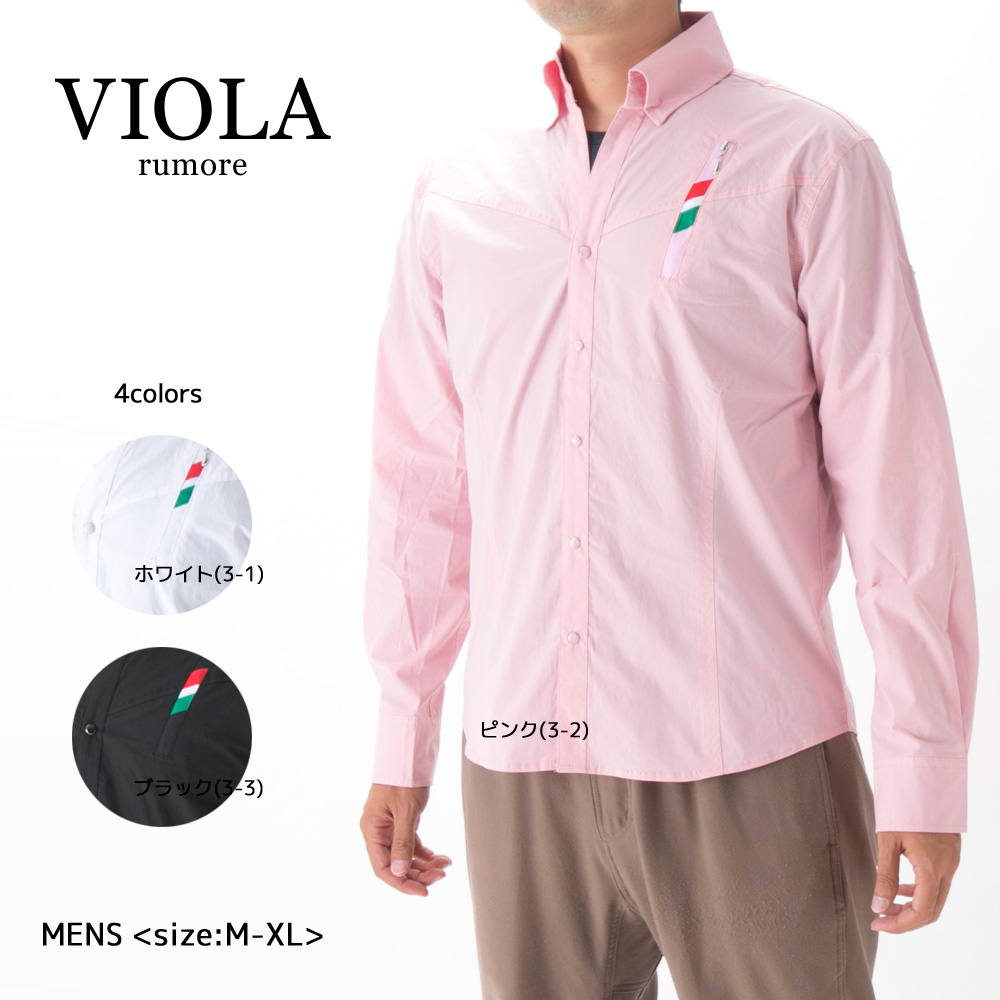 ヴィオラ VIOLA メンズトップス 胸トリコファスナー 21120【FITHOUSE ONLINE SHOP】