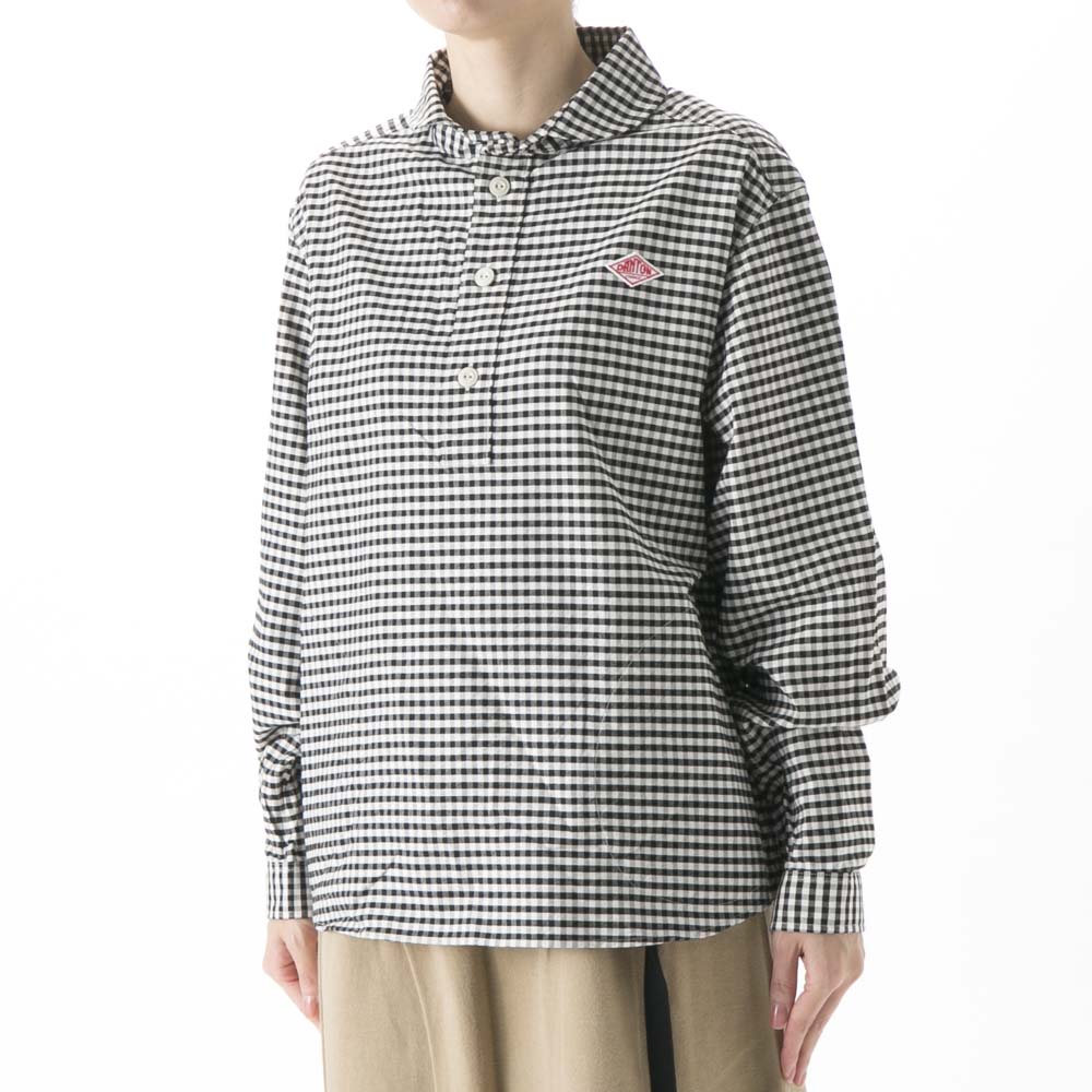 ダントン DANTON レディーストップス TRD_ROUND COLLAR P.O SHIRT L/S JD-3564 TRD【FITHOUSE ONLINE SHOP】