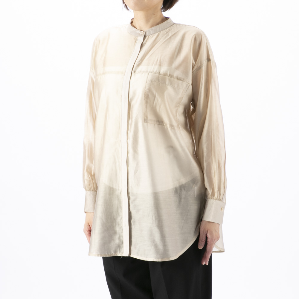 バントロア vingtrois レディーストップス シアーオーバーシャツ 293-33009【FITHOUSE ONLINE SHOP】