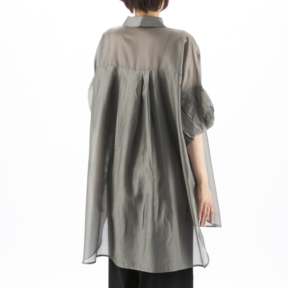 バントロア vingtrois レディーストップス バルーンスリーブオーバーシャツ 293-33137【FITHOUSE ONLINE SHOP】