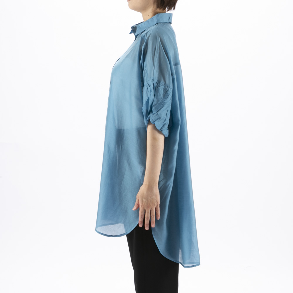 バントロア vingtrois レディーストップス バルーンスリーブオーバーシャツ 293-33137【FITHOUSE ONLINE SHOP】