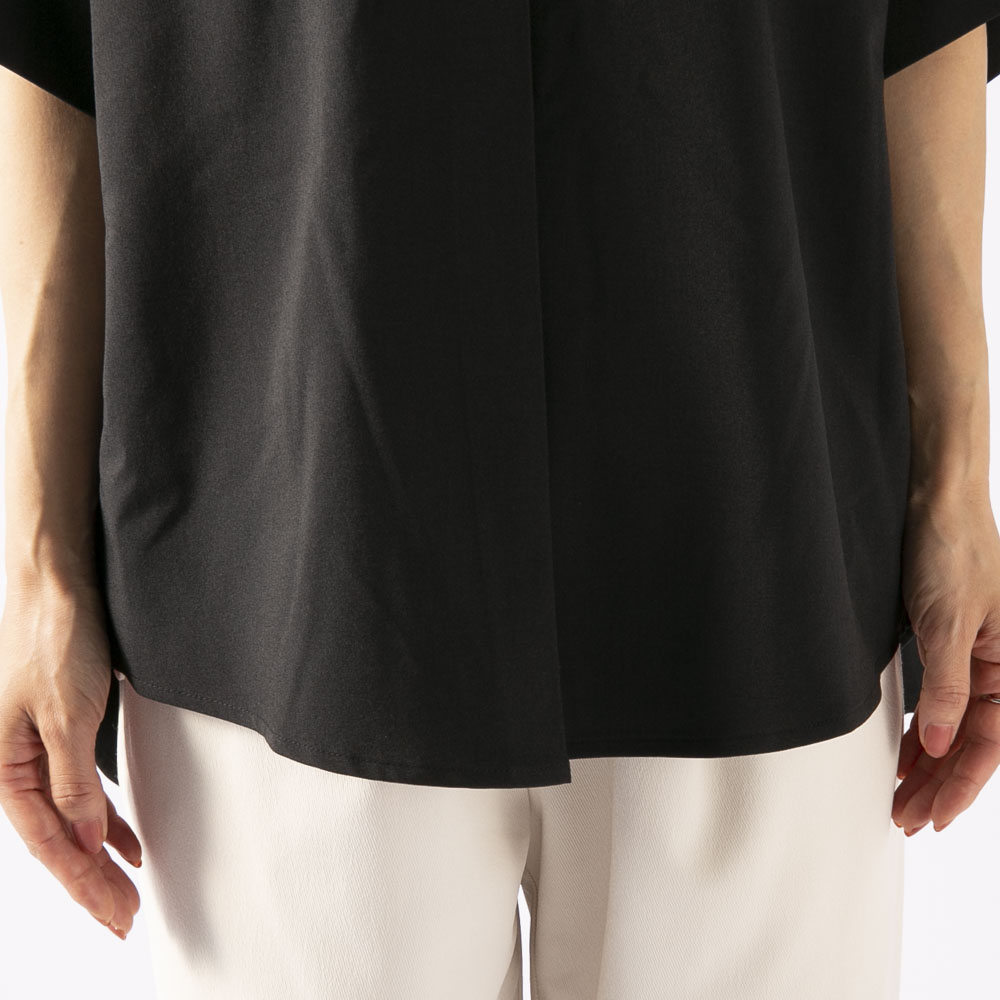 ロージー ROSIEE レディーストップス シルバー飾り付きスキッパーブラウス R053243【FITHOUSE ONLINE SHOP】