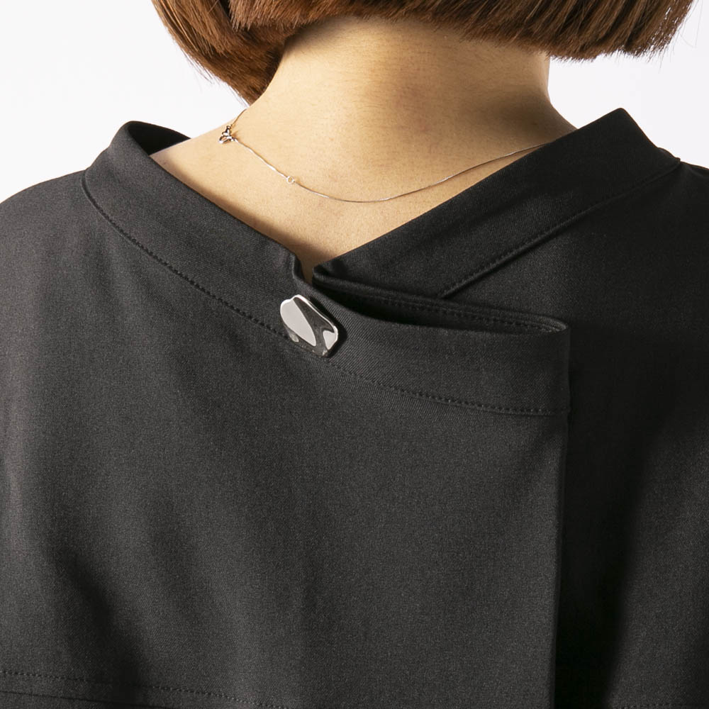 ロージー ROSIEE レディーストップス シルバー飾り付きスキッパーブラウス R053243【FITHOUSE ONLINE SHOP】