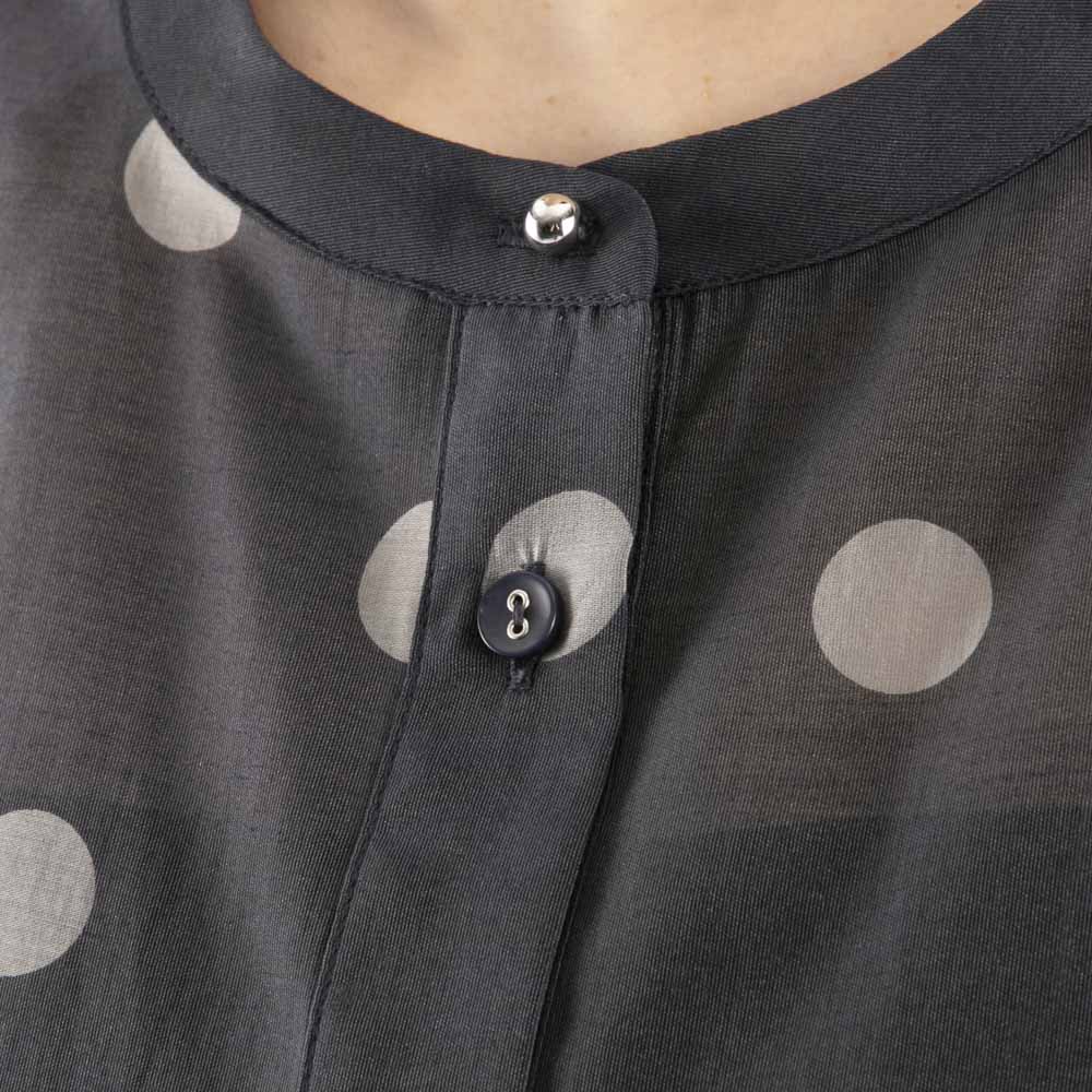 ノアジェ NOA-GE レディーストップス シアー 水玉プリント ブラウス 121-5399-0394/58【FITHOUSE ONLINE SHOP】