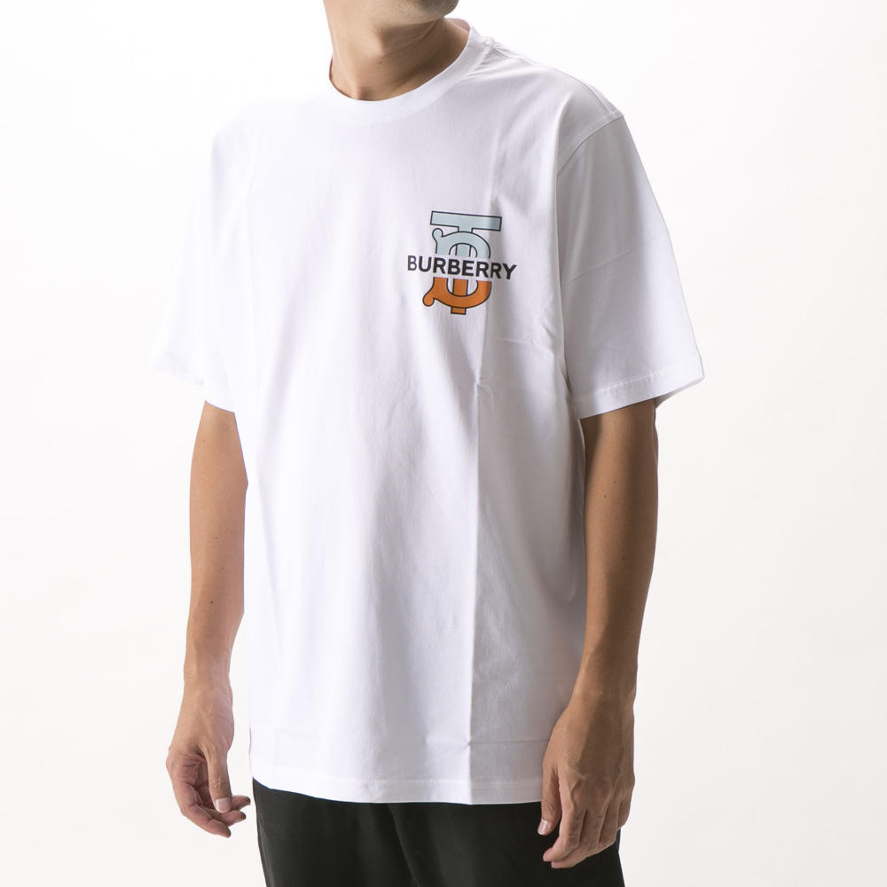 バーバリー BURBERRY メンズ Tシャツ トップス【Parker Embroidered Logo T-Shirt】Black -  nemon.com.br
