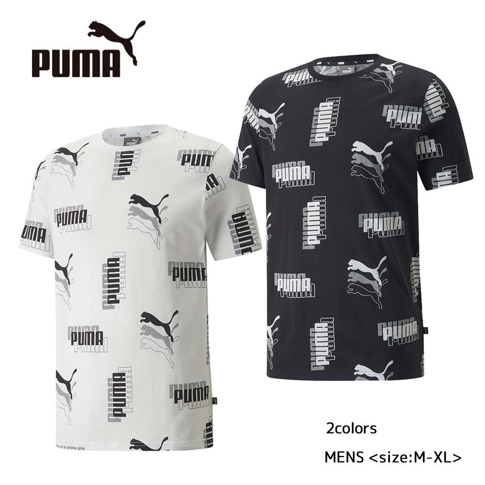 プーマ PUMA メンズトップス PUMA POWER AOP Tシャツ 849568【FITHOUSE ONLINE SHOP】
