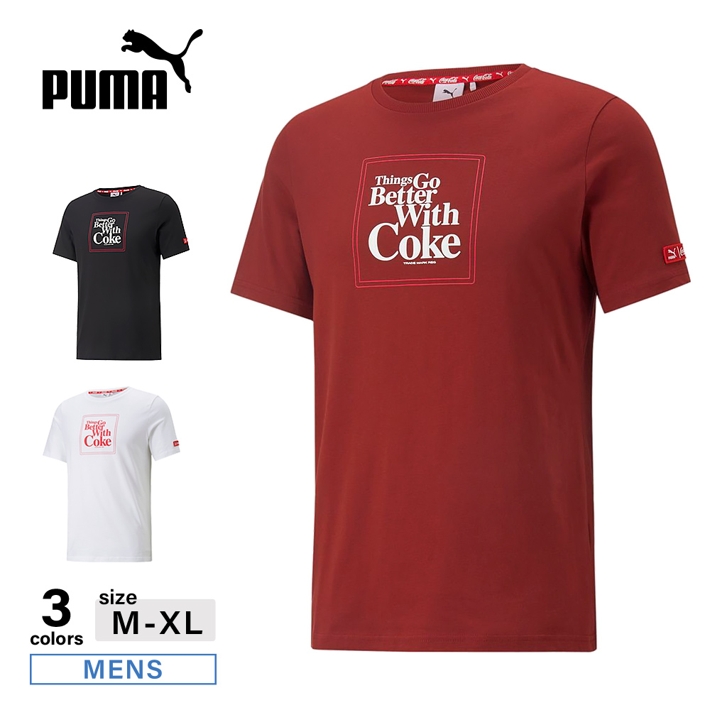 プーマ PUMA メンズトップス X COCA COLA グラフィック Tシャツ 536158【FITHOUSE ONLINE SHOP】