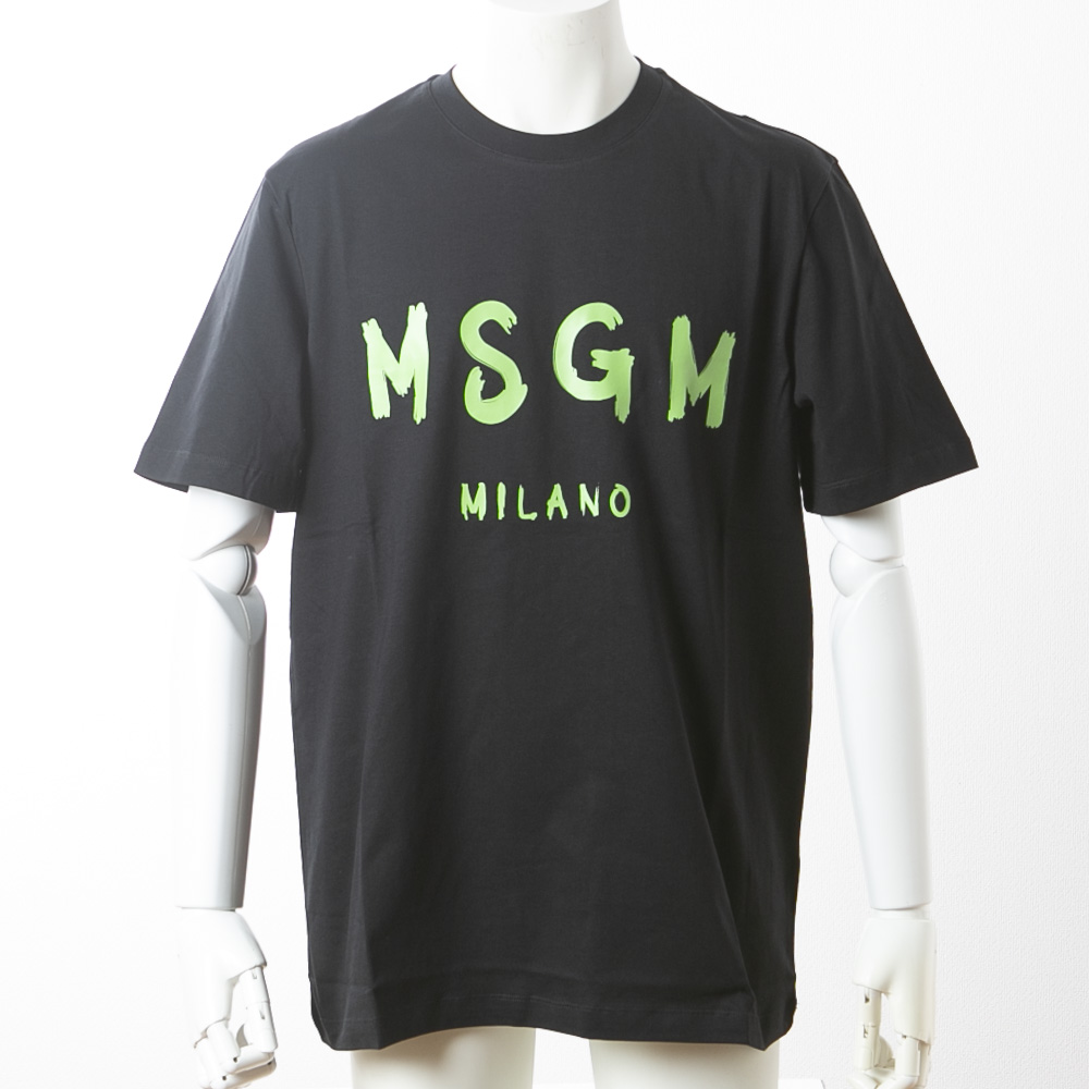 MSGM エムエスジイエム 半袖 Tシャツ トップス カジュアル ブラック