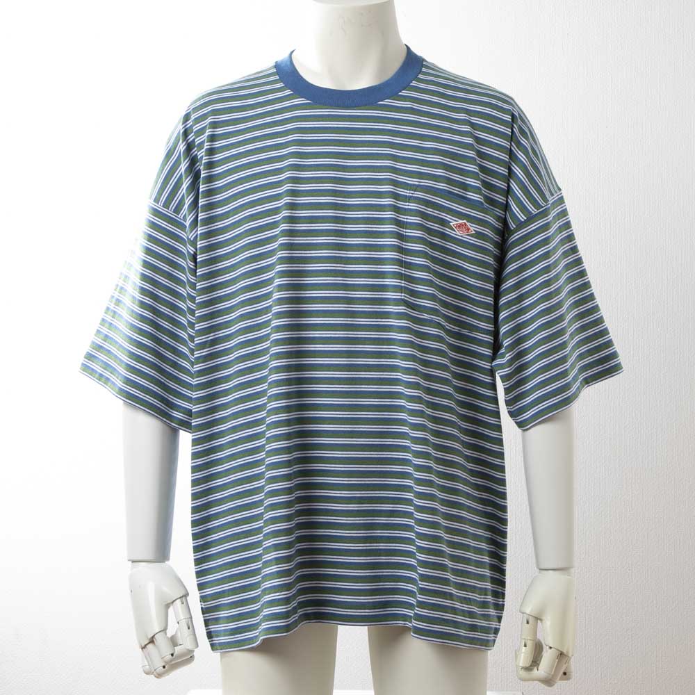 ダントン DANTON メンズトップス STRIPE SHORT SLEEVE BIG POCKET T-SHIRT DT-C0199 TCB【FITHOUSE ONLINE SHOP】