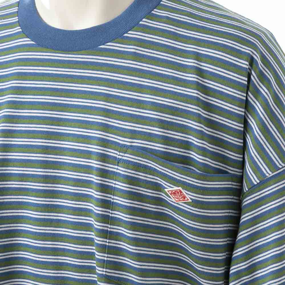 ダントン DANTON メンズトップス STRIPE SHORT SLEEVE BIG POCKET T-SHIRT DT-C0199 TCB【FITHOUSE ONLINE SHOP】