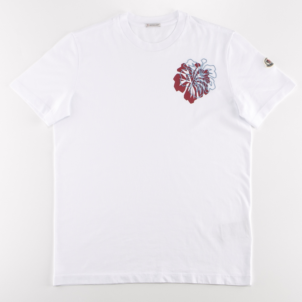 モンクレール MONCLER メンズトップス 胸 ハイビスカス Tシャツ 8C000