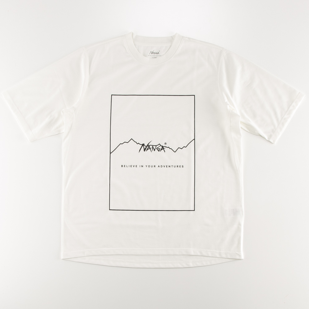 ナンガ NANGA メンズトップス DRY MIX FRAME LOGO TEE NW2221-1G503【FITHOUSE ONLINE SHOP】