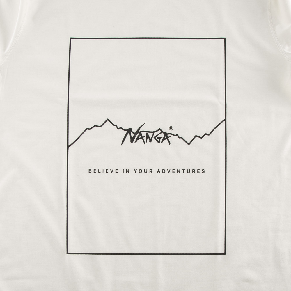 ナンガ NANGA メンズトップス DRY MIX FRAME LOGO TEE NW2221-1G503【FITHOUSE ONLINE SHOP】