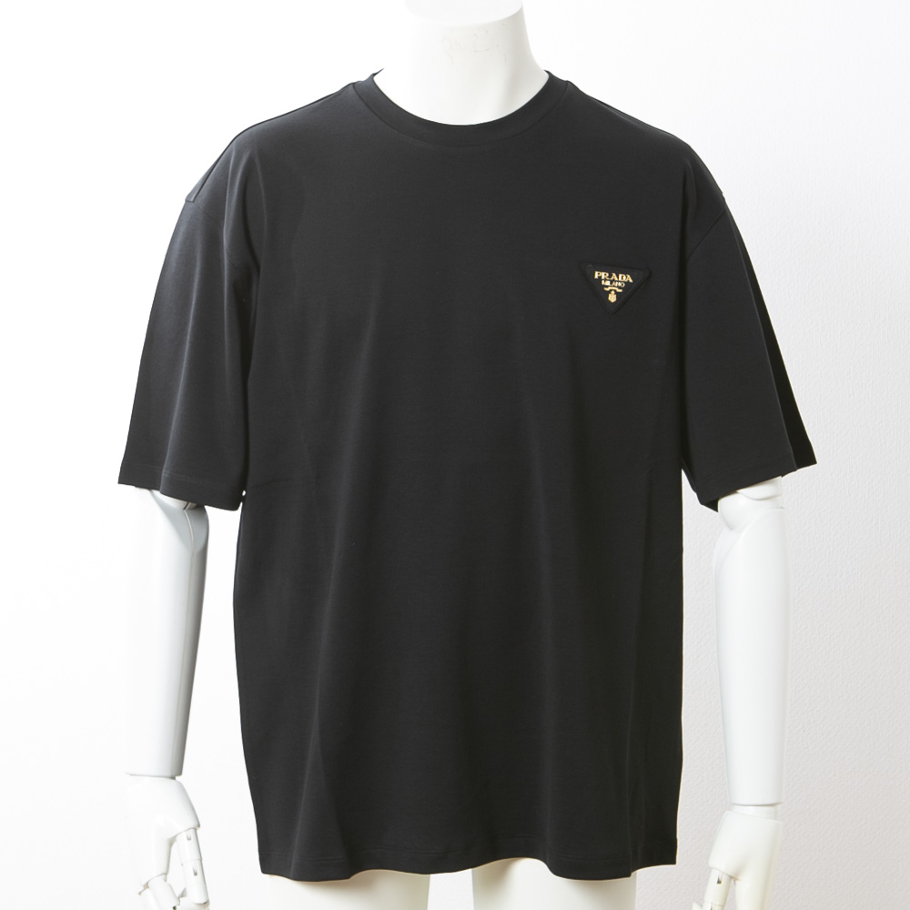 プラダ PRADA メンズトップス INTERLOCK胸▽ロゴTシャツ UJN837-240 ...