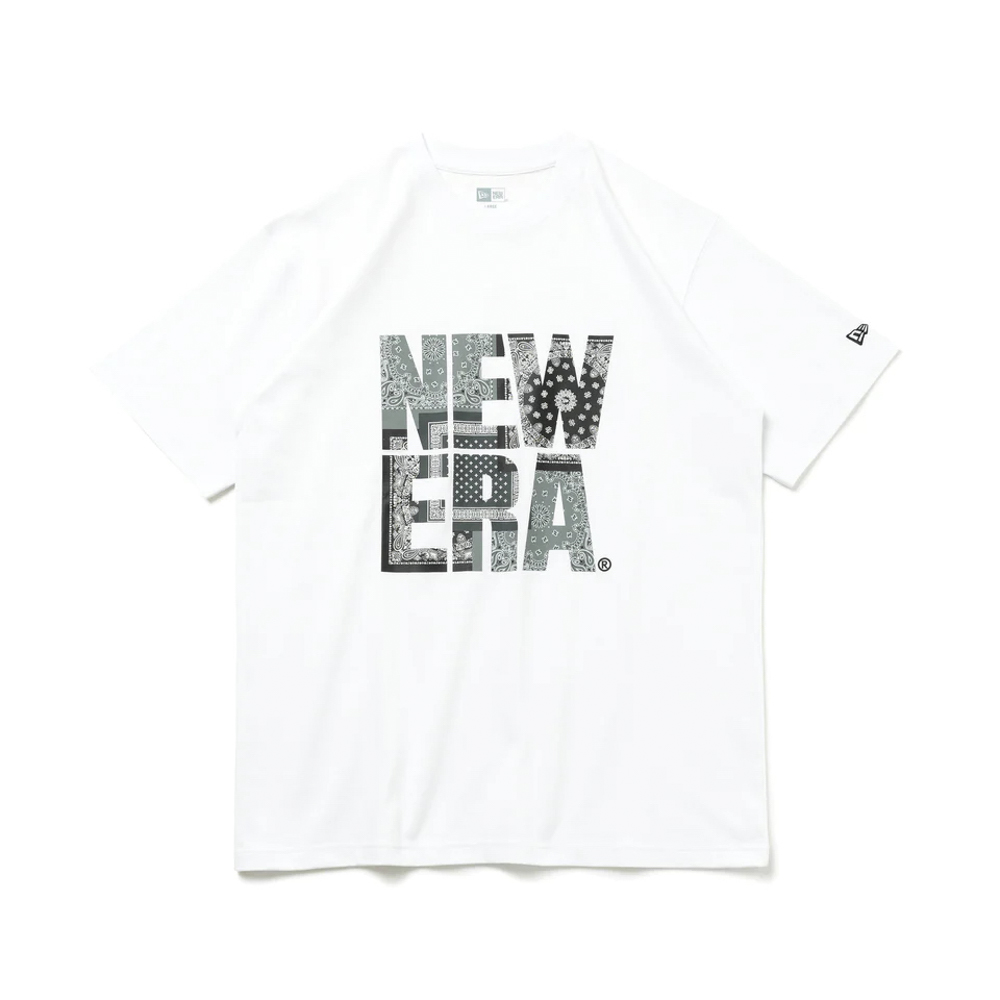 ニューエラ NEW ERA メンズトップス SS CT TEE PAISLEY SQUARE LOGO WHI 14121885