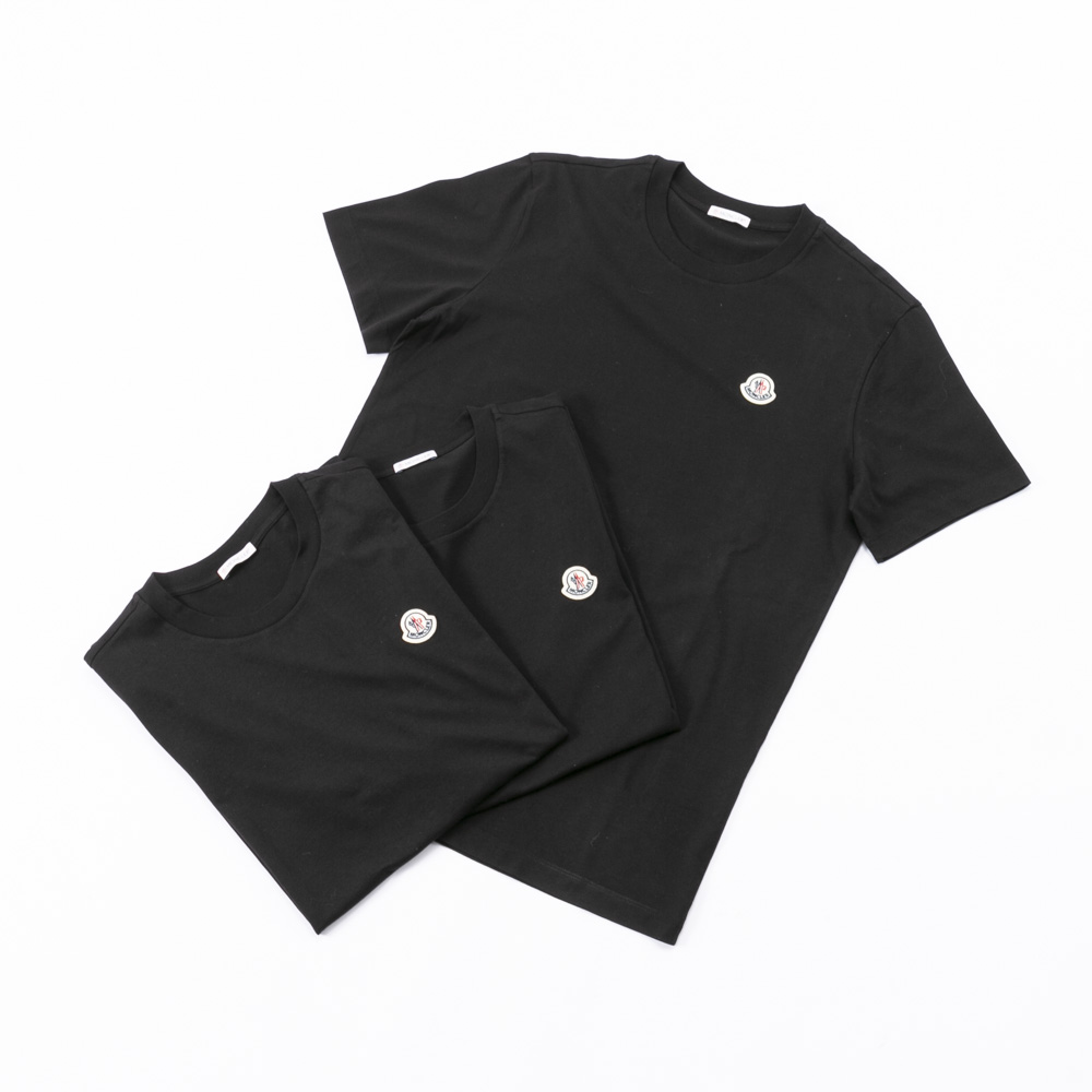 モンクレール MONCLER メンズトップス 3枚セット 半袖Tシャツ ロゴパッチ クルーネック 3P 8C000 25 829H8【FITHOUSE ONLINE SHOP】