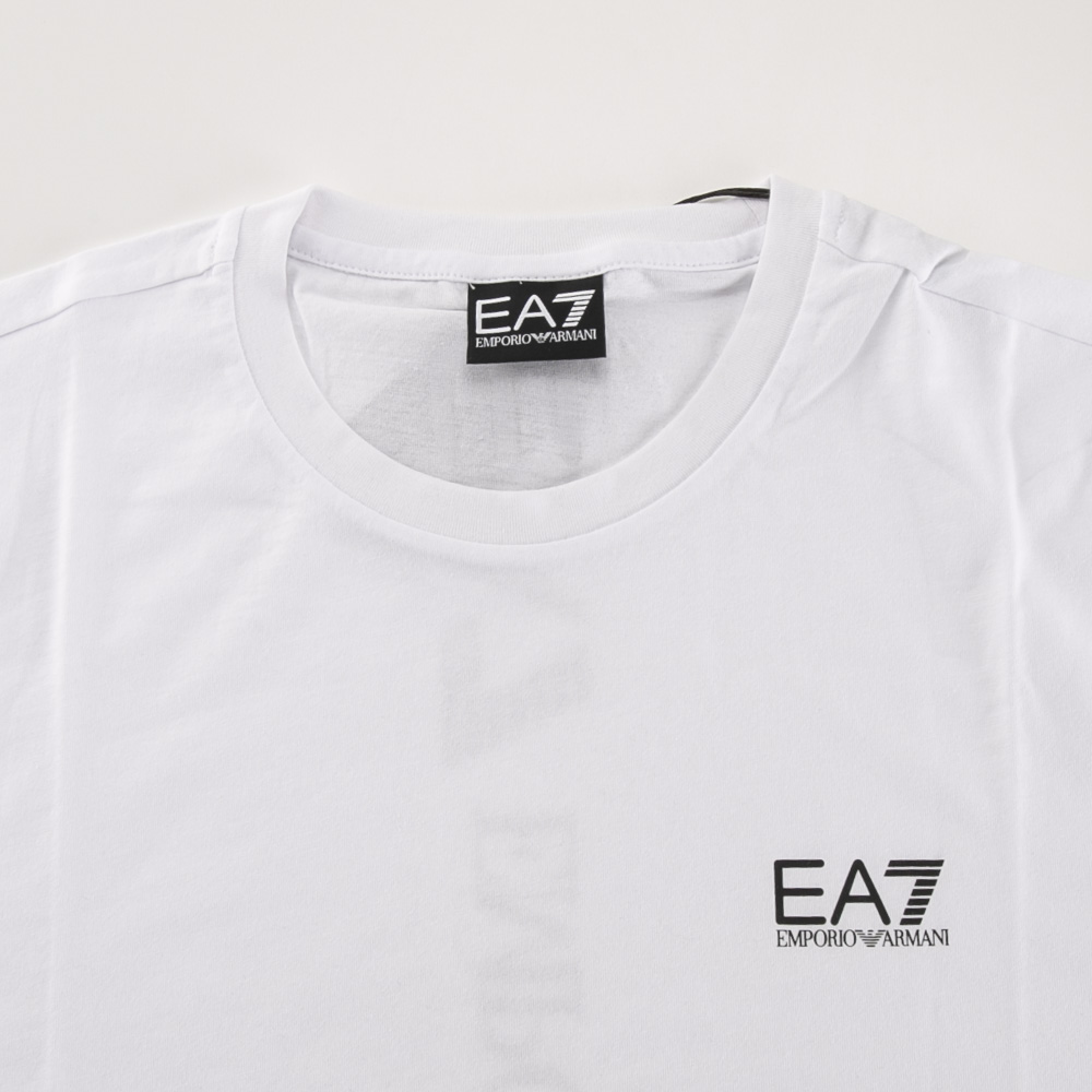 イーエーセブン EA7 メンズトップス 背中縦ロゴ丸首Tシャツ 7M000567/AF10375【FITHOUSE ONLINE SHOP】