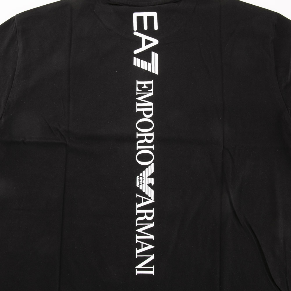 イーエーセブン EA7 メンズトップス 背中縦ロゴ丸首Tシャツ 7M000567/AF10375【FITHOUSE ONLINE SHOP】