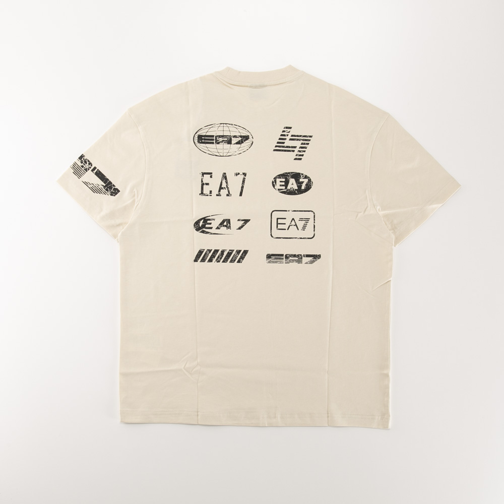 イーエーセブン EA7 メンズトップス 背中ロゴ丸首Tシャツ 7M000302/AF12874【FITHOUSE ONLINE SHOP】