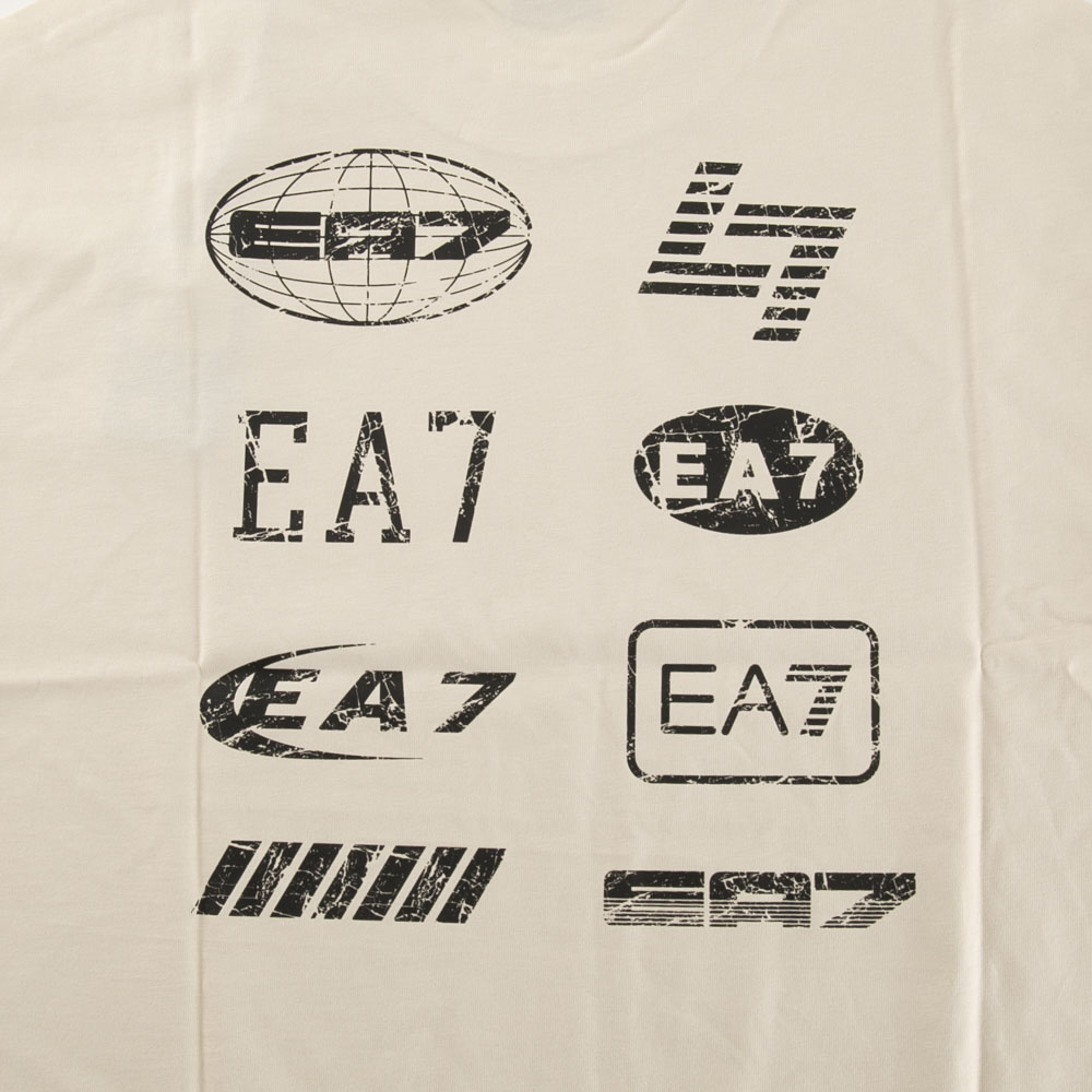 イーエーセブン EA7 メンズトップス 背中ロゴ丸首Tシャツ 7M000302/AF12874【FITHOUSE ONLINE SHOP】