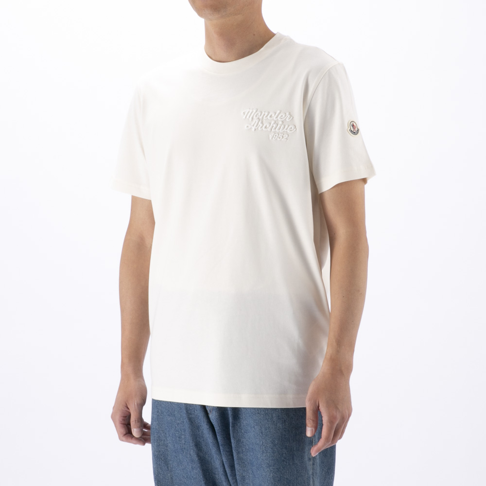 モンクレール MONCLER メンズトップス 胸元ロゴ刺繍クルーネックTシャツ K1091/8C00063/89AJS【FITHOUSE ONLINE SHOP】