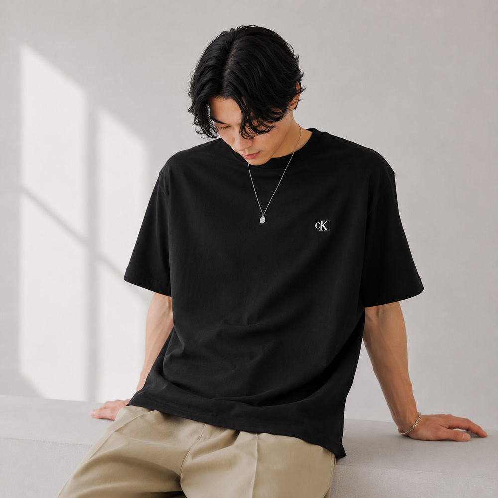 カルバンクラインジーンズ Calvin Klein Jeans メンズ Tシャツ SS EASY MONOGRAM TEE 半袖クルーネックTシャツ LV04RC275GUB1【FITHOUSE ONLINE SHOP】