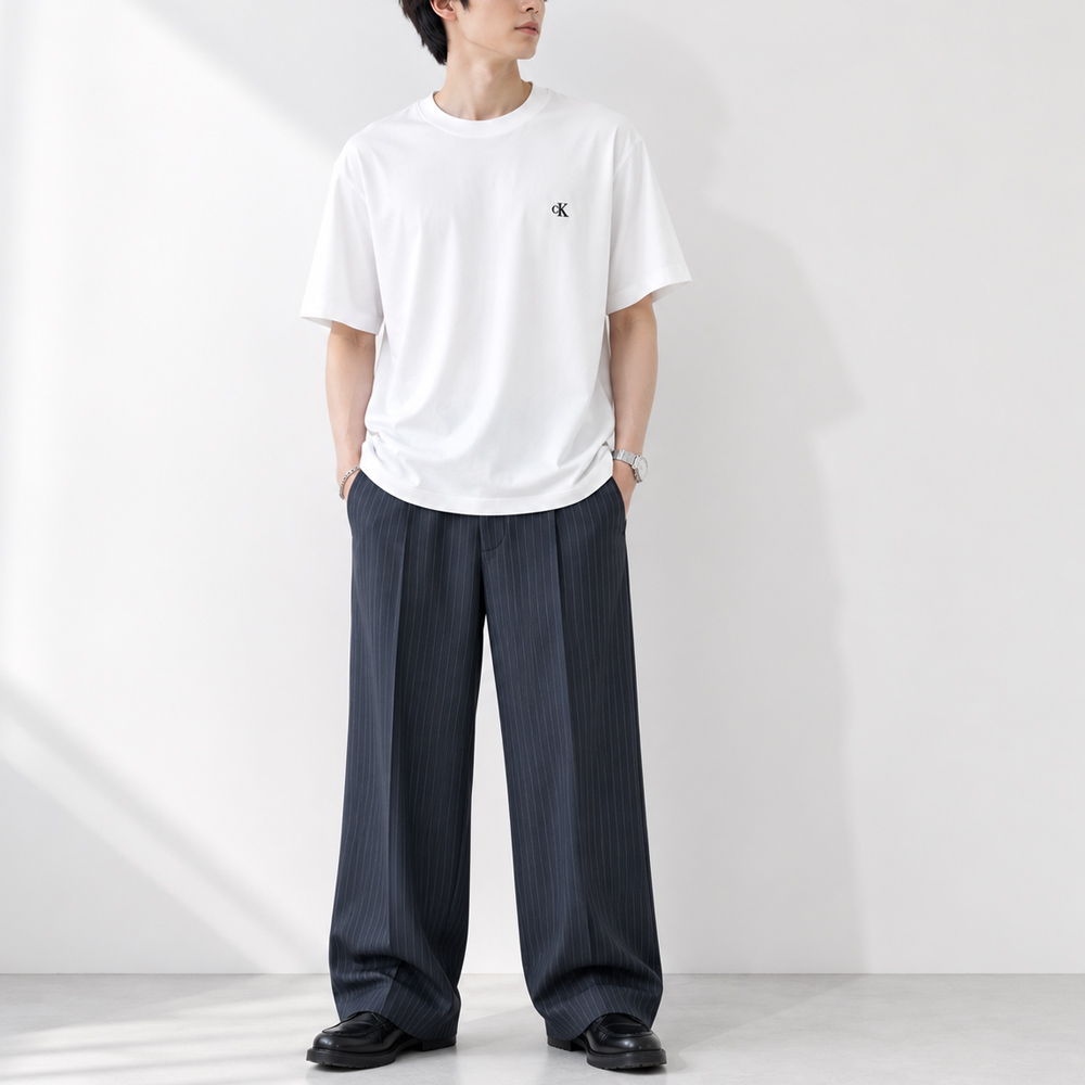 カルバンクラインジーンズ Calvin Klein Jeans メンズ Tシャツ SS EASY MONOGRAM TEE 半袖クルーネックTシャツ LV04RC275GYAF【FITHOUSE ONLINE SHOP】