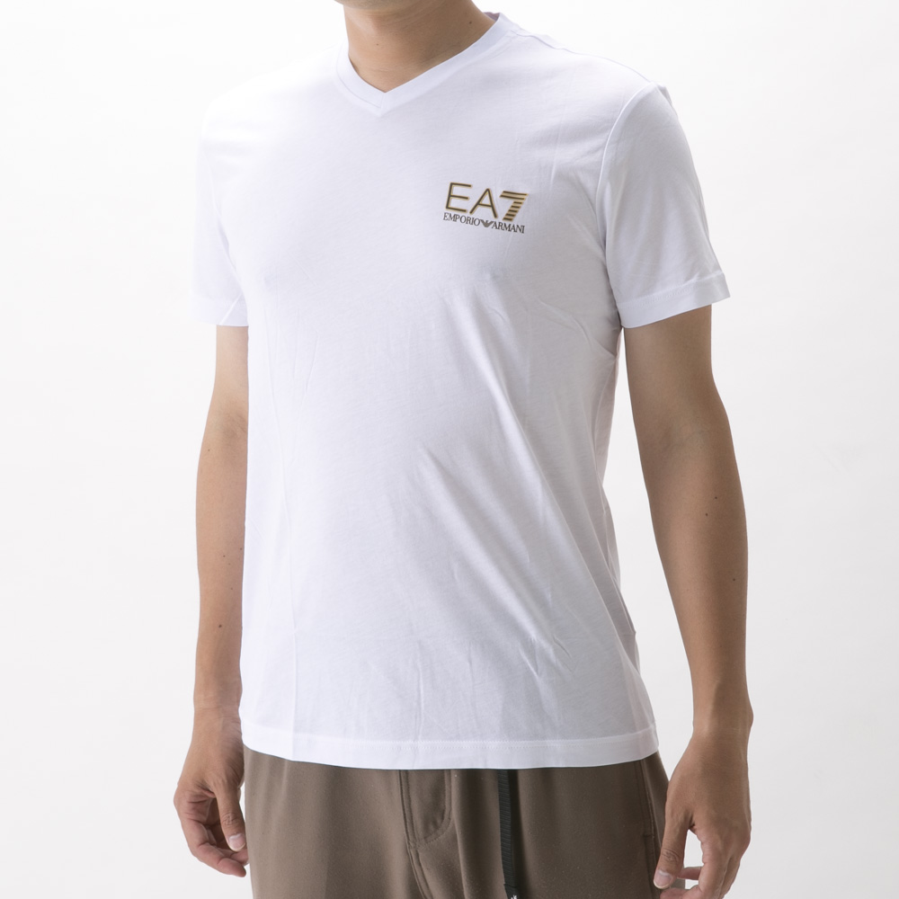 イーエーセブン EA7 メンズトップス エンポリオアルマーニ 胸ロゴＶネックTEE 3KPT86/PJM9Z【FITHOUSE ONLINE SHOP】