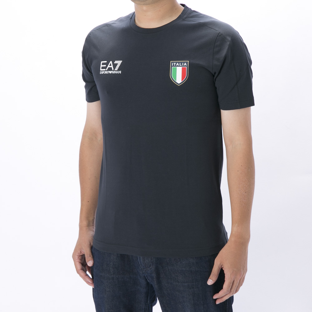 イーエーセブン EA7 メンズトップス チームイタリア Tシャツ 8NPTC0 