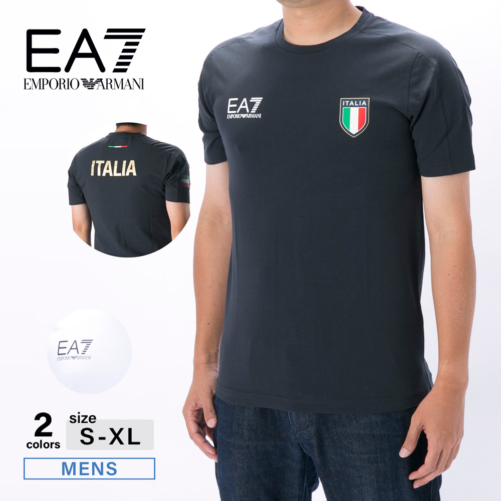 イーエーセブン EA7 メンズトップス チームイタリア Tシャツ 8NPTC0/PCA2Z【FITHOUSE ONLINE SHOP】