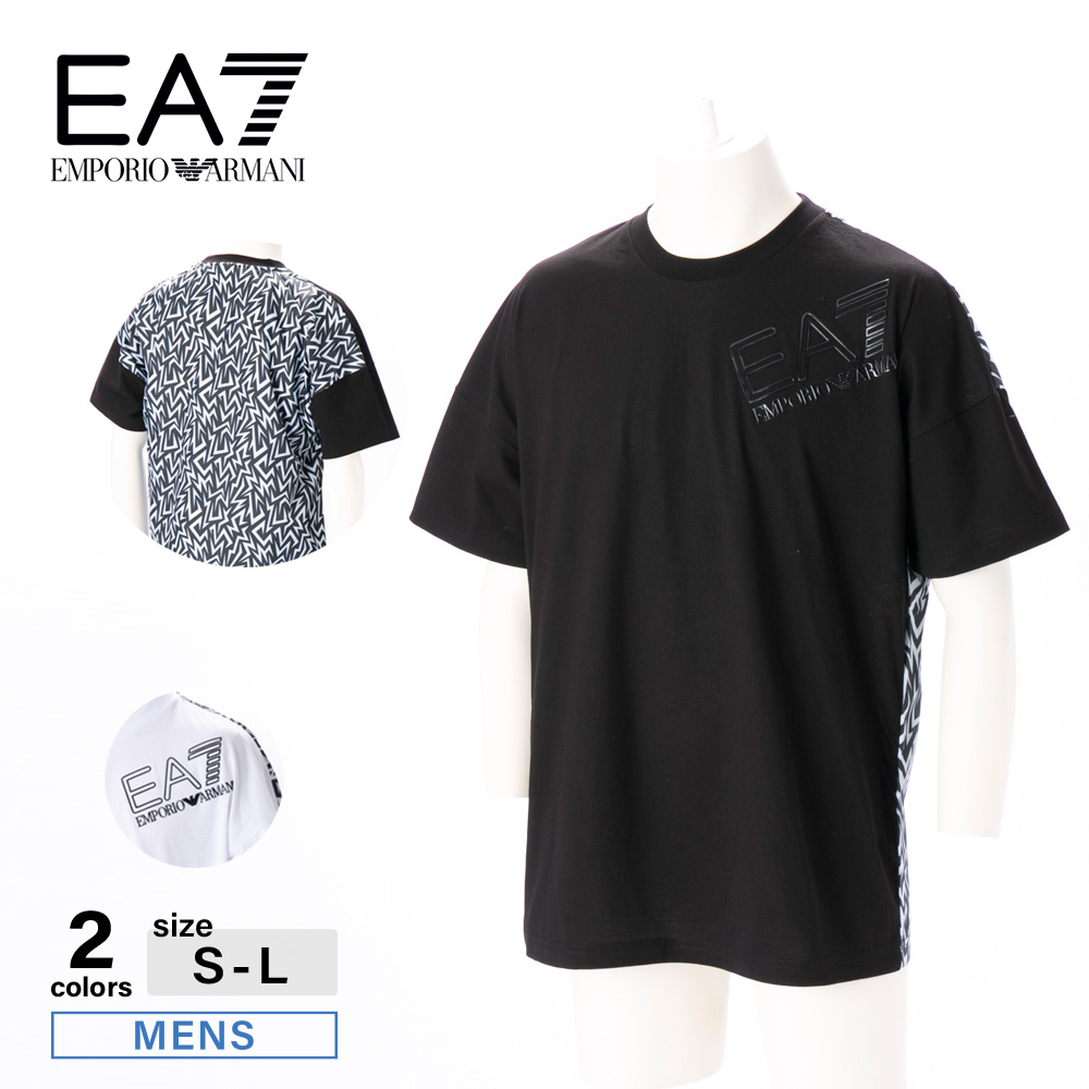 イーエーセブン EA7 メンズトップス 22SM/ファンダメンタル 幾何学プリントTシャツ 3LPT34/PJ02Z【FITHOUSE ONLINE SHOP】