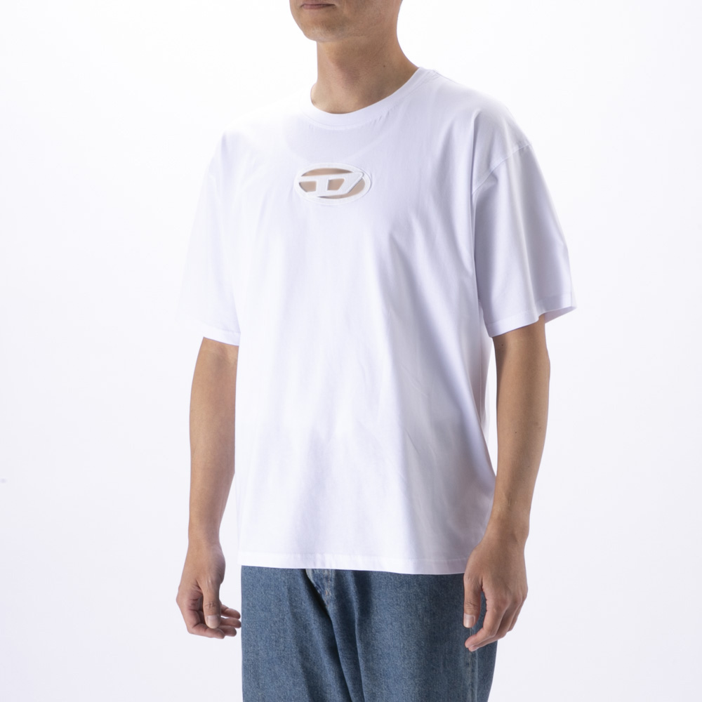 ディーゼル DIESEL メンズトップス Dロゴ クルーネック 半袖Tシャツ A15180/0NIAX【FITHOUSE ONLINE SHOP】