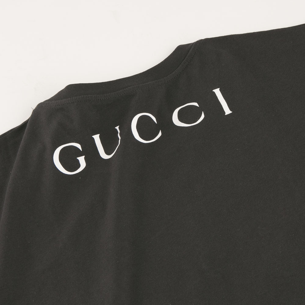 グッチ GUCCI アパレルトップス Ｍメタル文字オーバーサイズＴシャツ