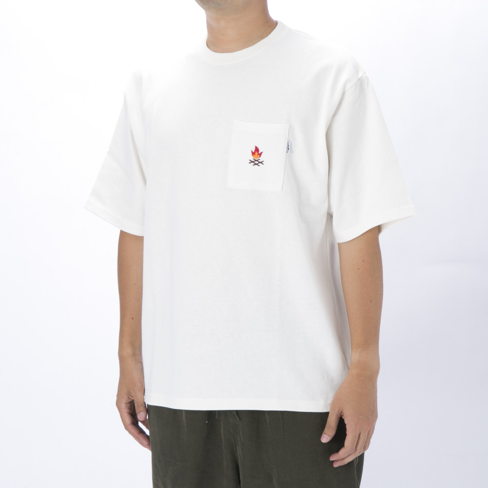 パスタイムラボ PASTIME▶LAB メンズトップス 焚火刺繍Tシャツ PTL-1-0095【FITHOUSE ONLINE SHOP】